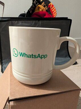 WhatsApp Logo Mug – White Ceramic Coffee Mug – New